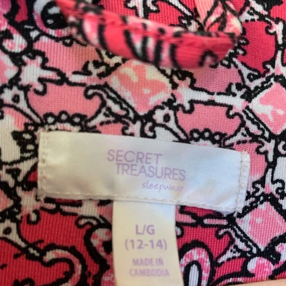 Secret Treasures Women's Pink Knit Robe Size Large (12-14) - Picture 4 of 8